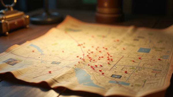 La localisation exactes des panneaux remarquables à découvrir